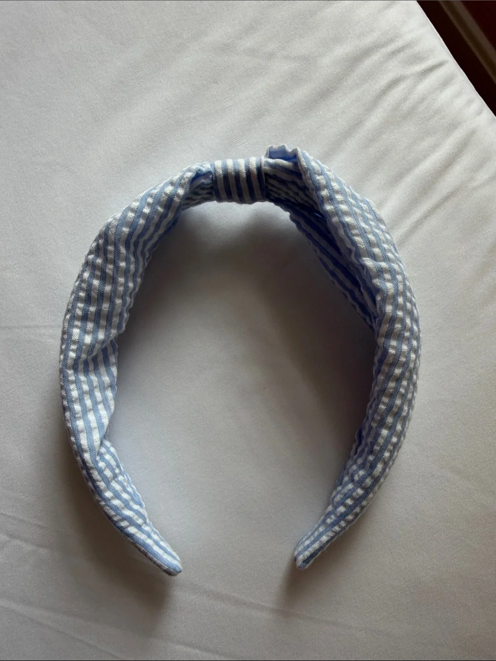 Blue & White Striped Kids Headband
